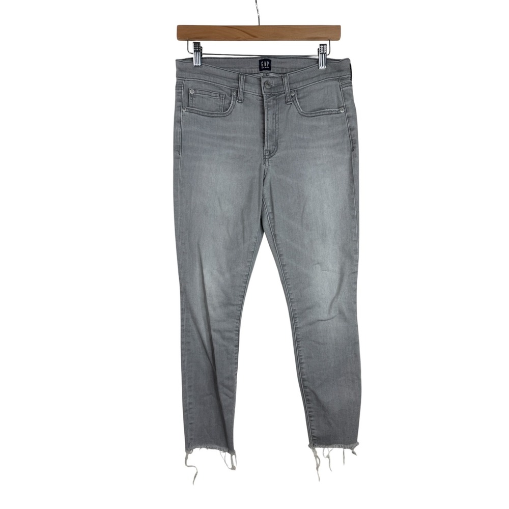 GAP True Skinny Ankle Jeans size 6/28 Gray